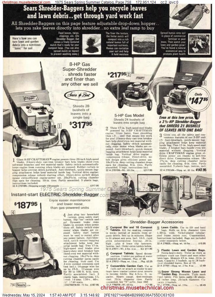 1975 Sears Spring Summer Catalog, Page 758