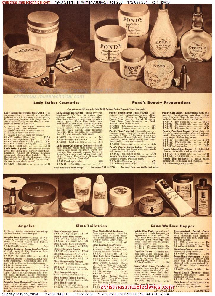1943 Sears Fall Winter Catalog, Page 253