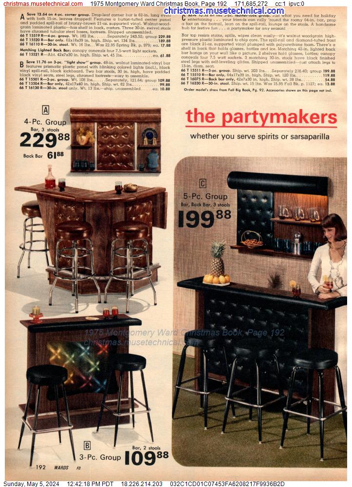1975 Montgomery Ward Christmas Book, Page 192