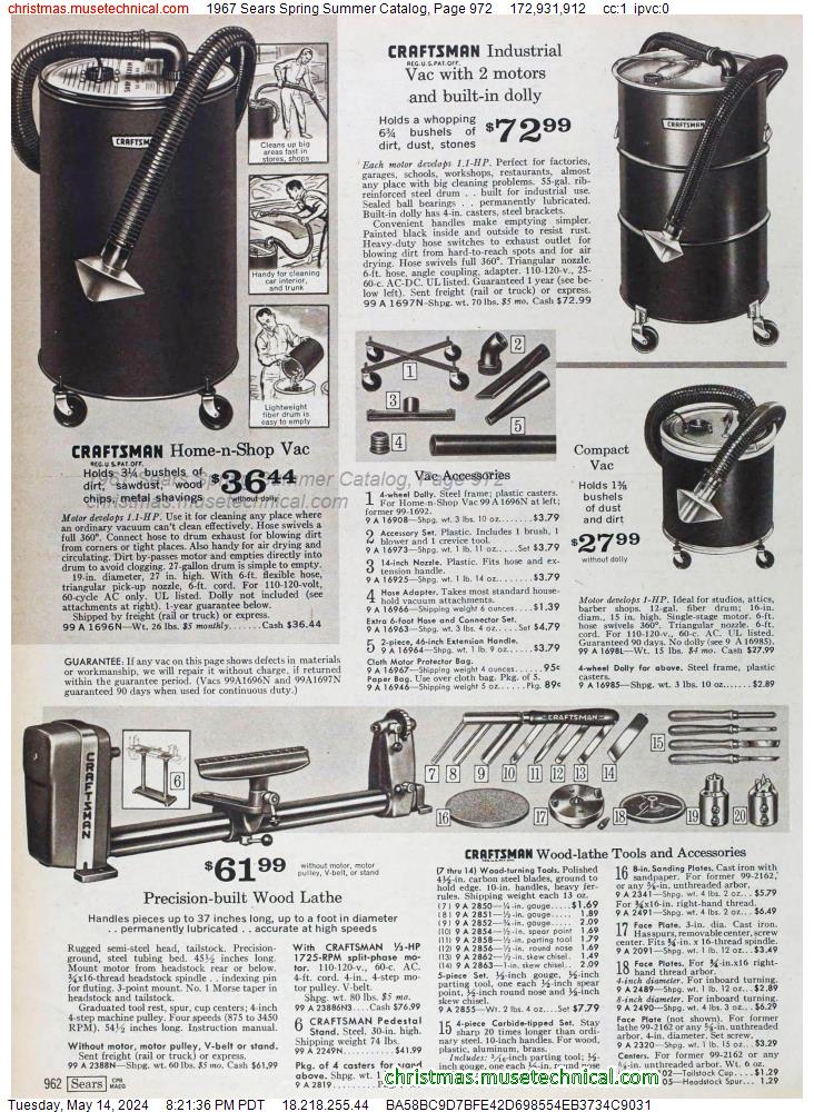 1967 Sears Spring Summer Catalog, Page 972