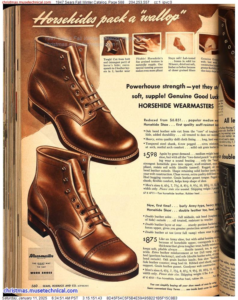 1947 Sears Fall Winter Catalog, Page 588