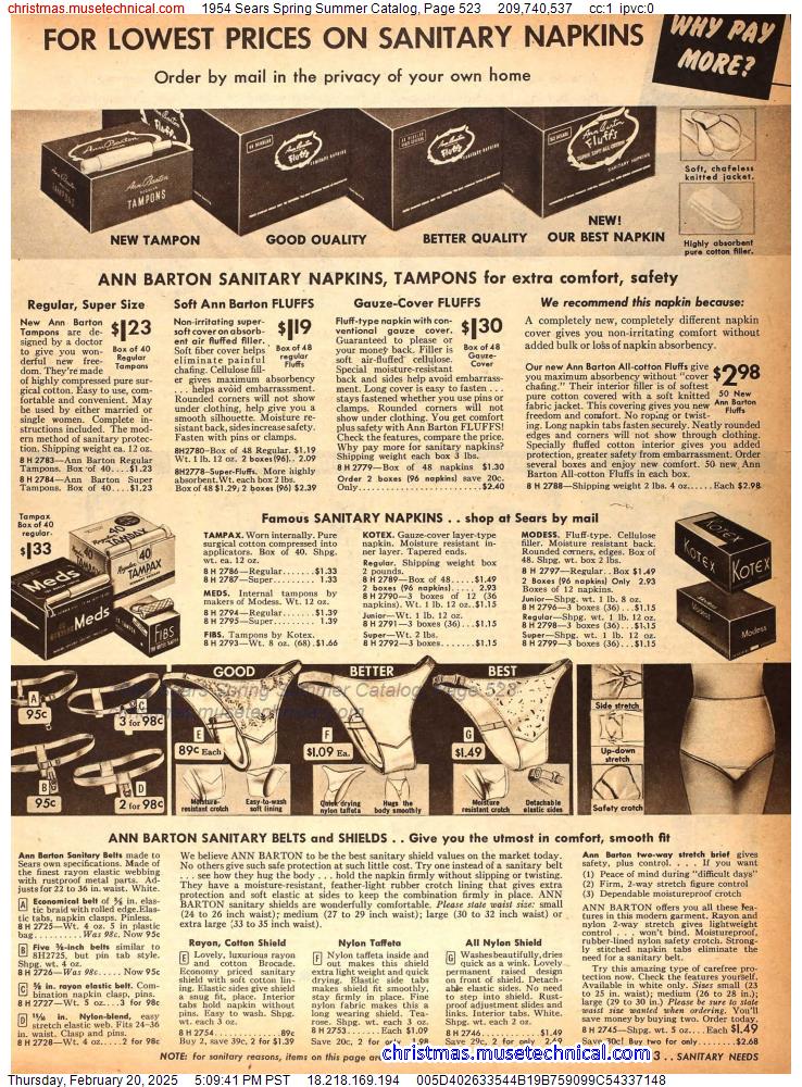 1954 Sears Spring Summer Catalog, Page 523