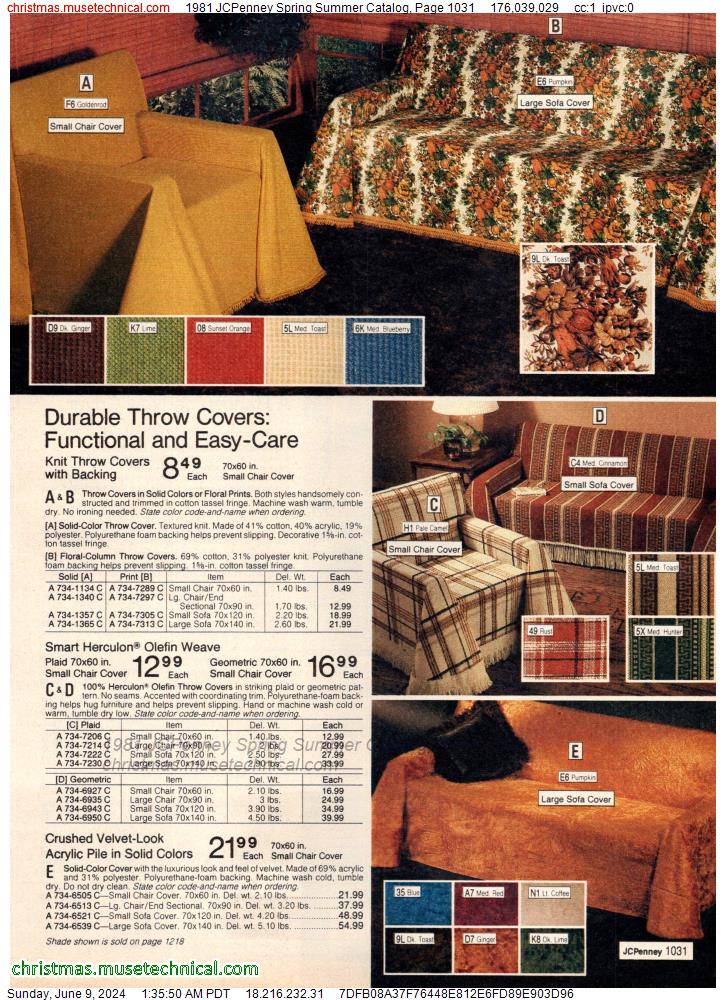 1981 JCPenney Spring Summer Catalog, Page 1031
