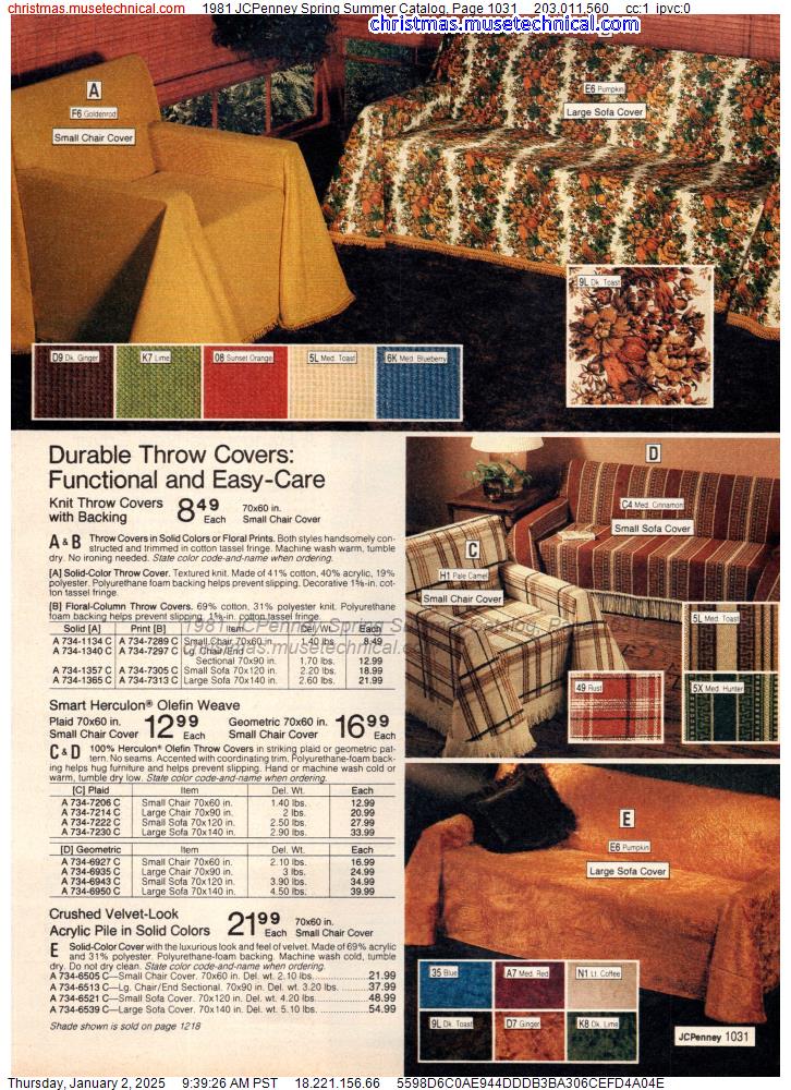 1981 JCPenney Spring Summer Catalog, Page 1031