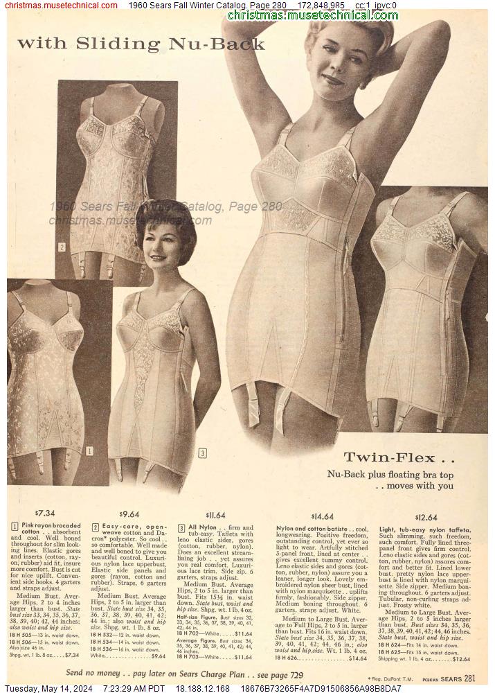 1960 Sears Fall Winter Catalog, Page 280