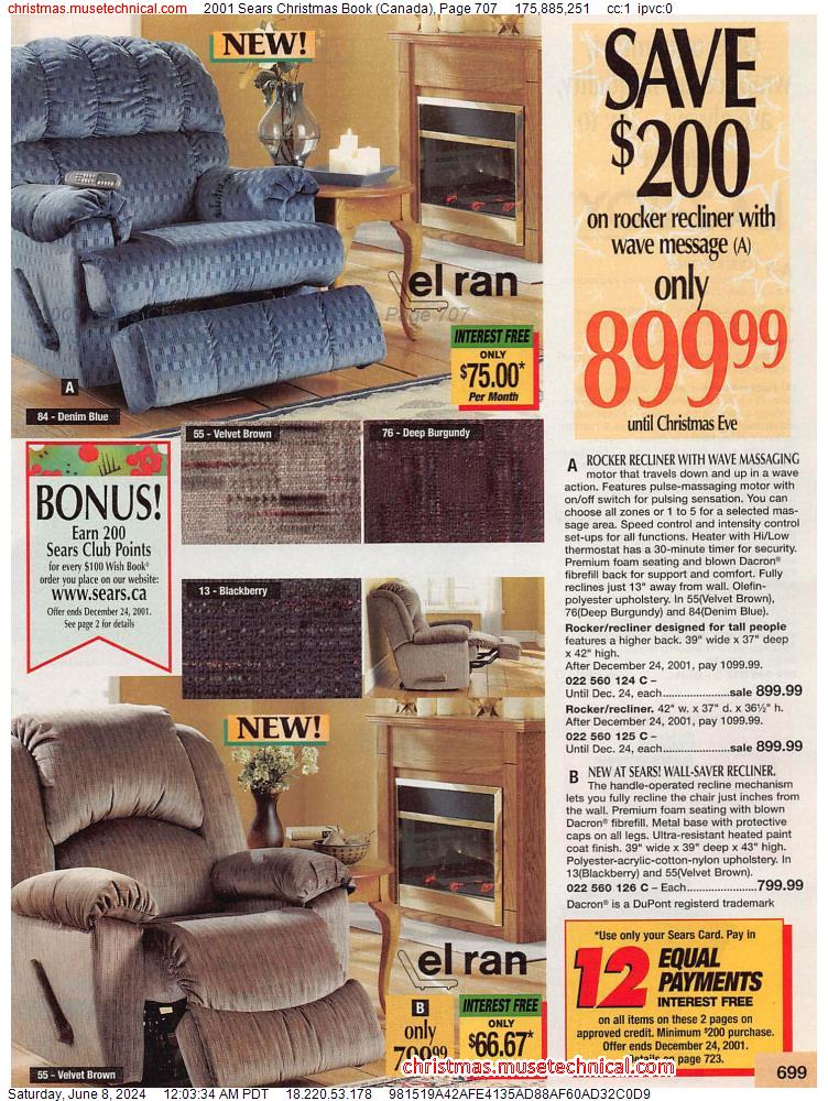 2001 Sears Christmas Book (Canada), Page 707