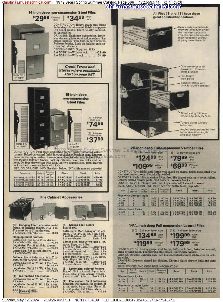 1979 Sears Spring Summer Catalog, Page 566