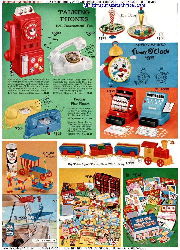 1964 Montgomery Ward Christmas Book, Page 224