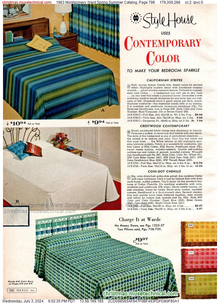 1963 Montgomery Ward Spring Summer Catalog, Page 786