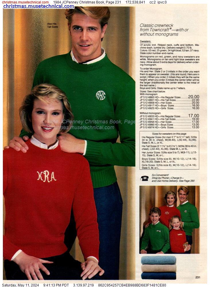 1984 JCPenney Christmas Book, Page 231