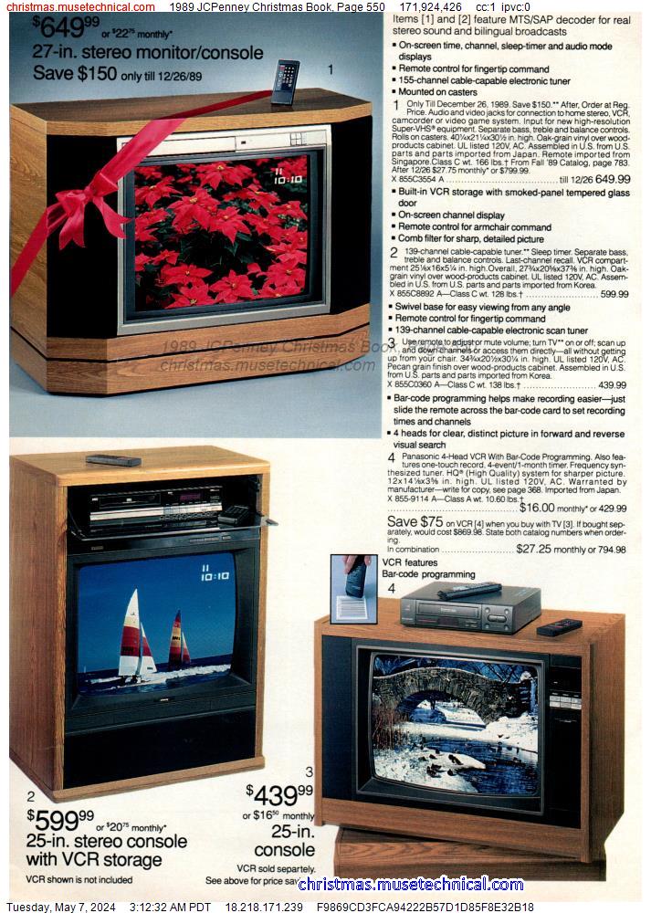 1989 JCPenney Christmas Book, Page 550