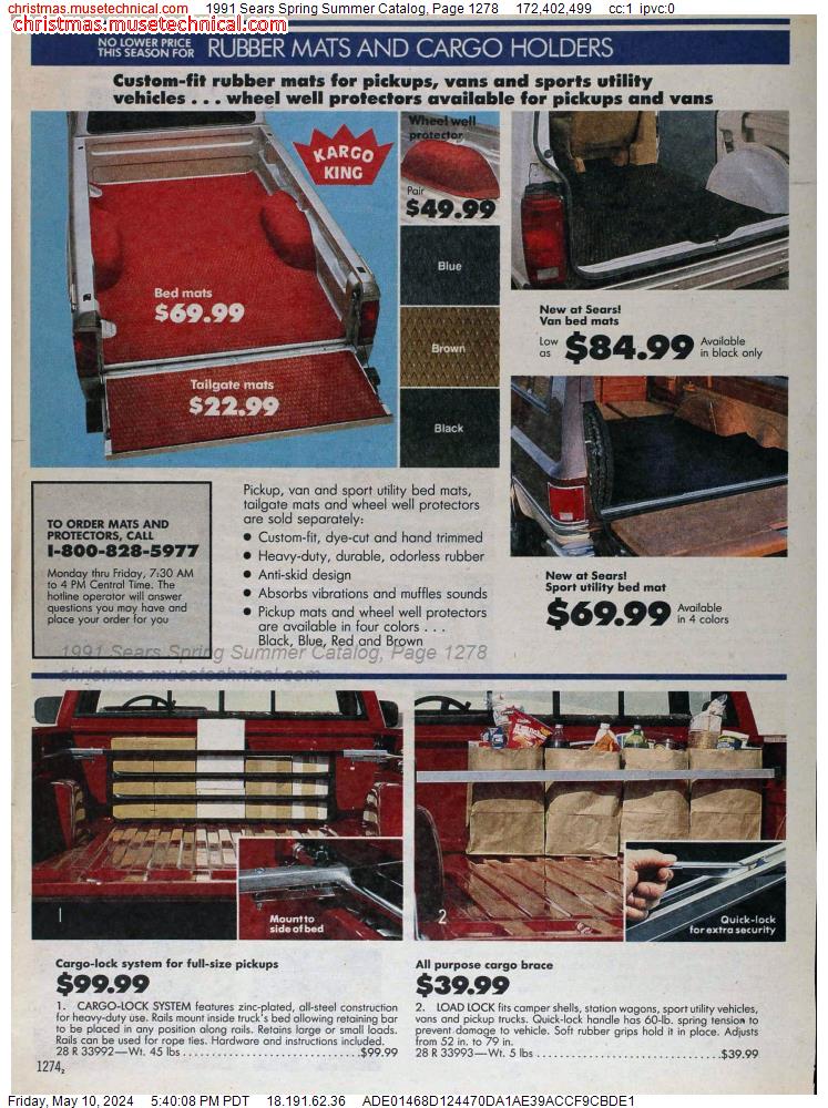 1991 Sears Spring Summer Catalog, Page 1278