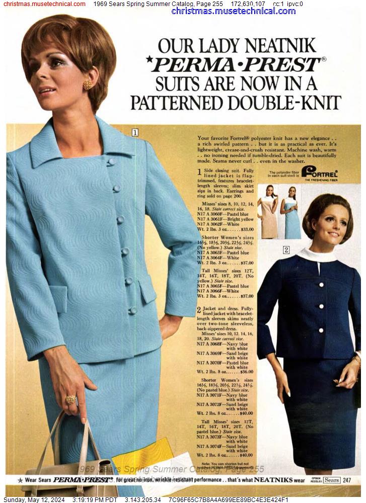 1969 Sears Spring Summer Catalog, Page 255