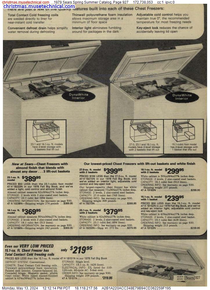 1979 Sears Spring Summer Catalog, Page 927