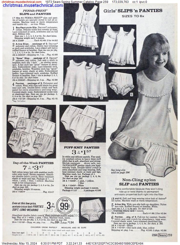 1973 Sears Spring Summer Catalog, Page 259