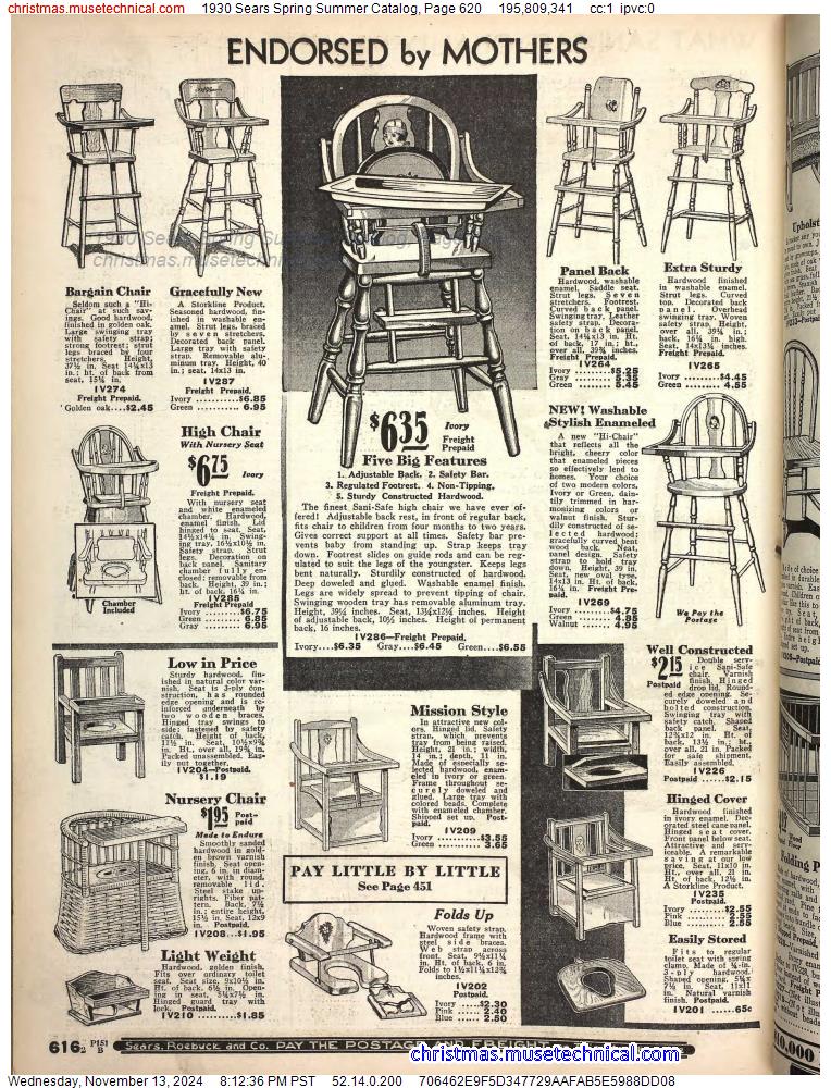 1930 Sears Spring Summer Catalog, Page 620