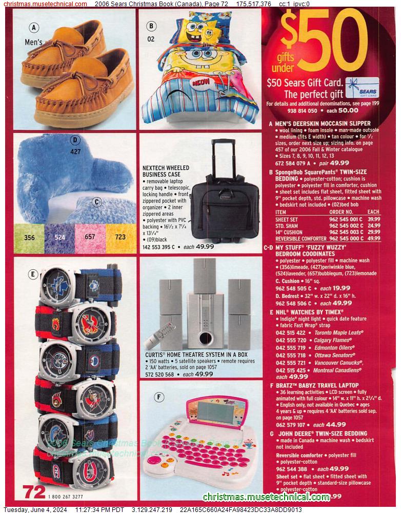 2006 Sears Christmas Book (Canada), Page 72