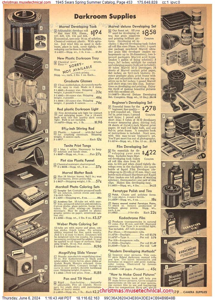 1945 Sears Spring Summer Catalog, Page 453