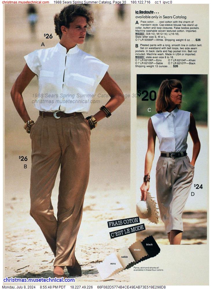 1988 Sears Spring Summer Catalog, Page 30