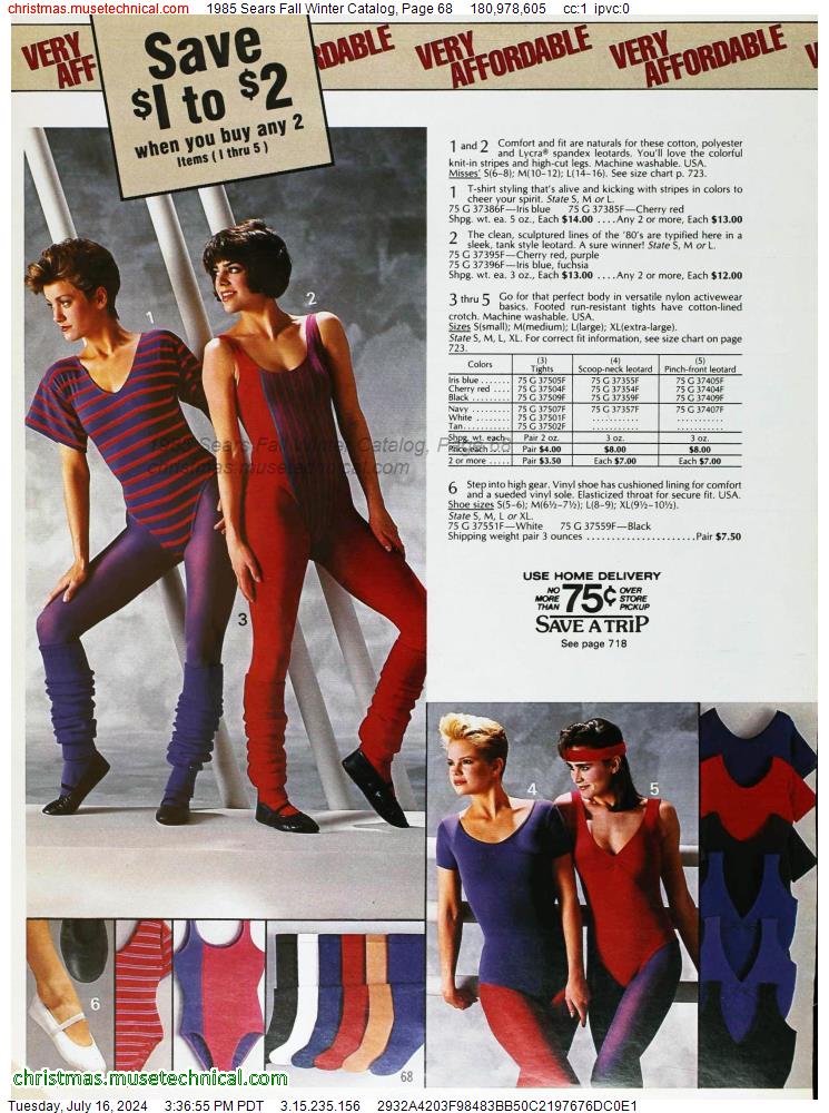 1985 Sears Fall Winter Catalog, Page 68