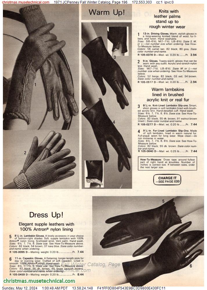 1971 JCPenney Fall Winter Catalog, Page 196