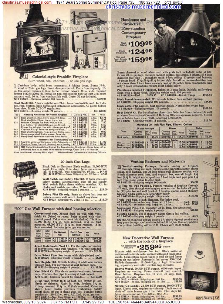 1971 Sears Spring Summer Catalog, Page 735