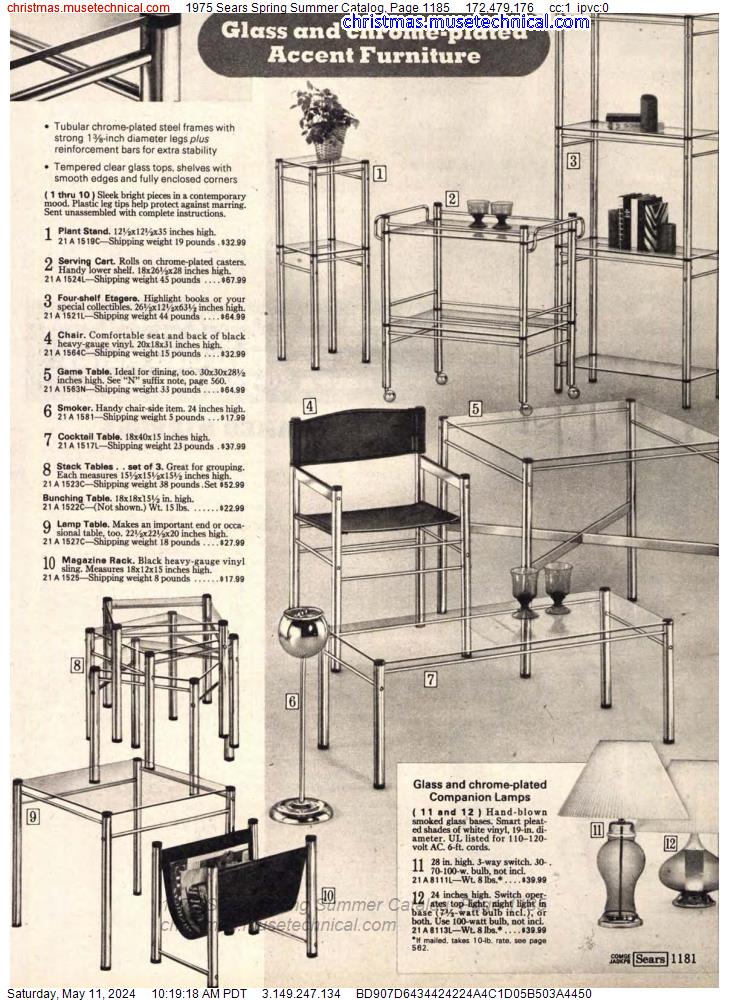 1975 Sears Spring Summer Catalog, Page 1185