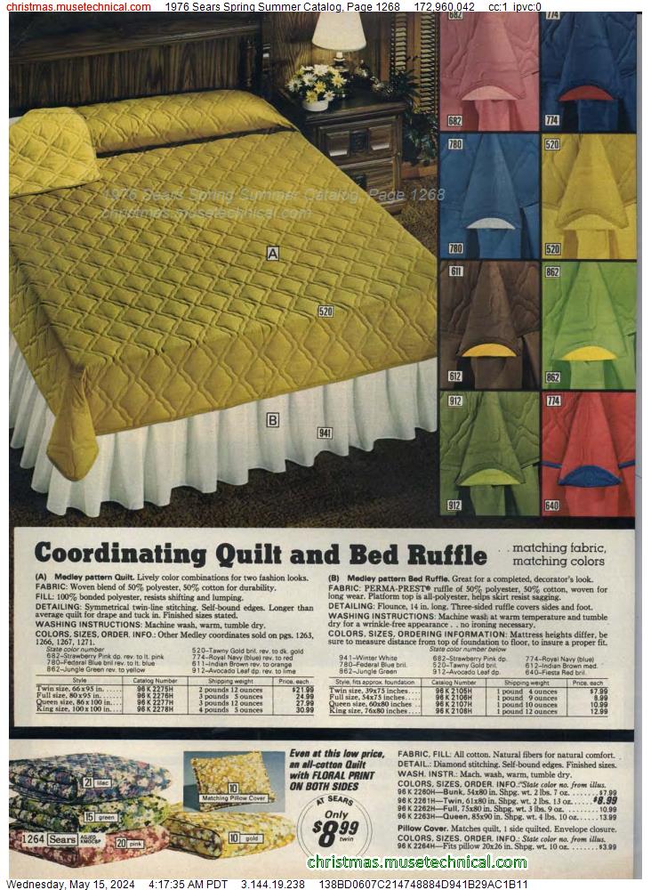 1976 Sears Spring Summer Catalog, Page 1268