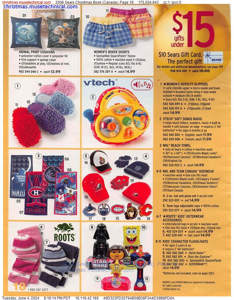 2006 Sears Christmas Book (Canada), Page 18