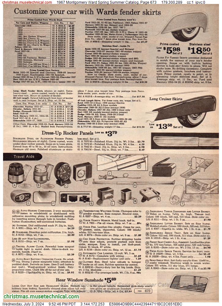 1967 Montgomery Ward Spring Summer Catalog, Page 673