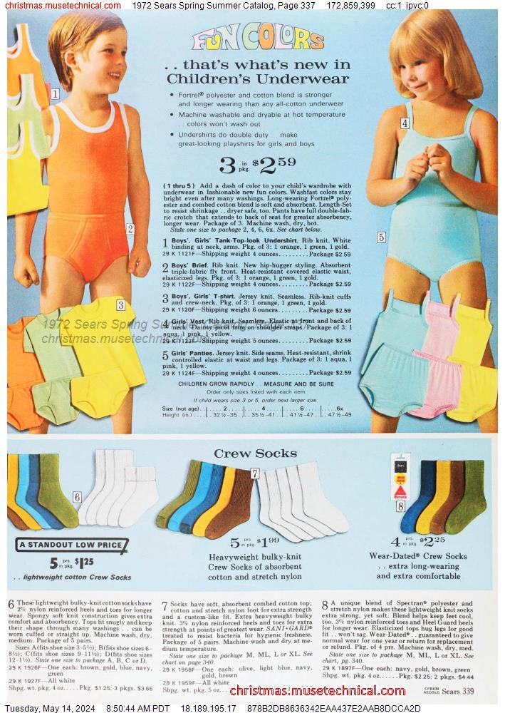 1972 Sears Spring Summer Catalog, Page 337