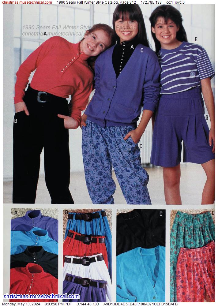 1990 Sears Fall Winter Style Catalog, Page 312