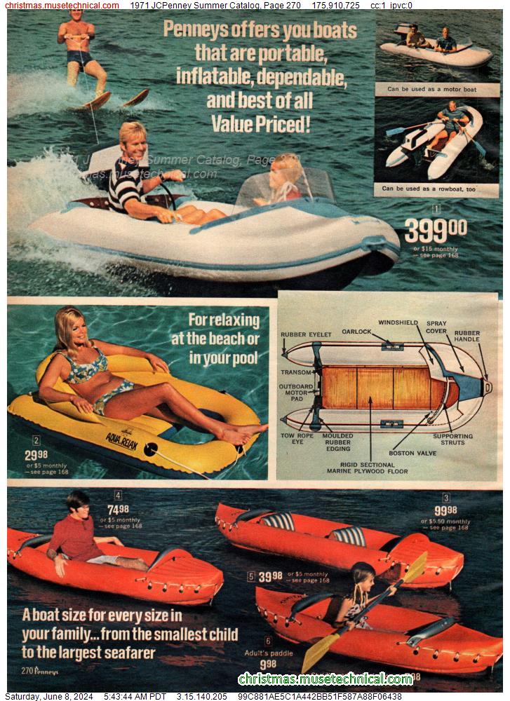 1971 JCPenney Summer Catalog, Page 270