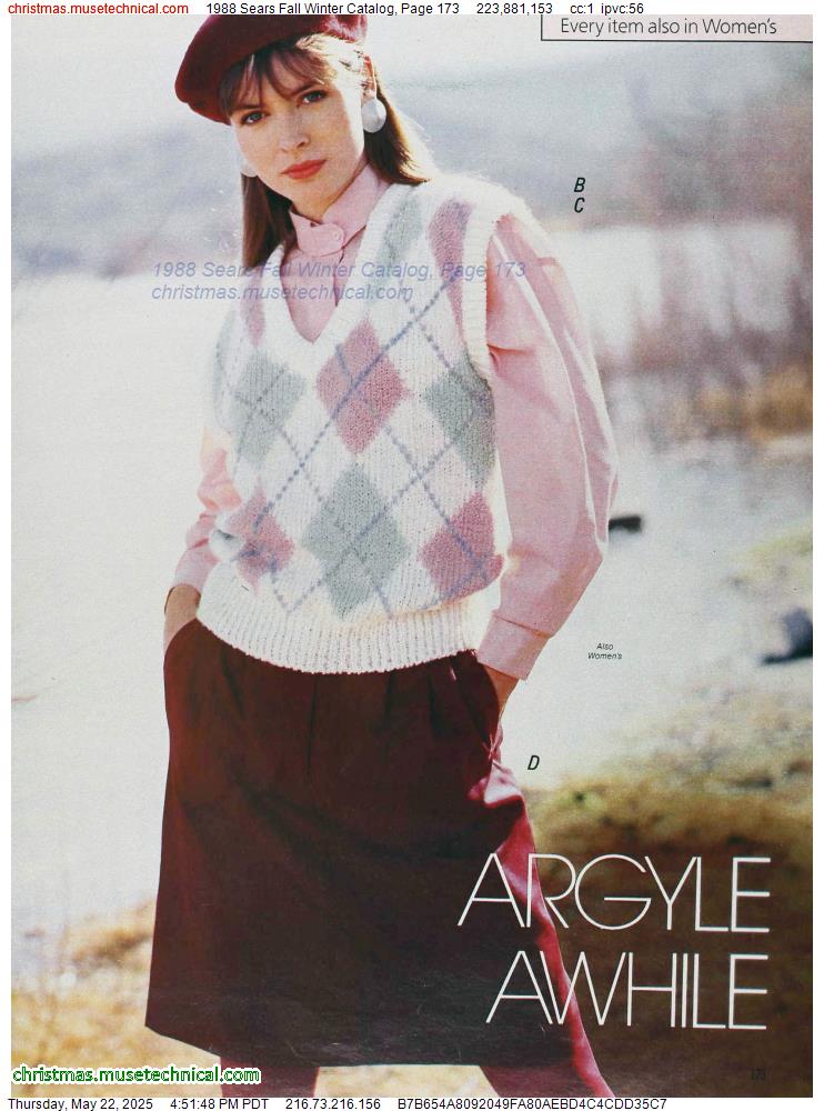 1988 Sears Fall Winter Catalog, Page 173
