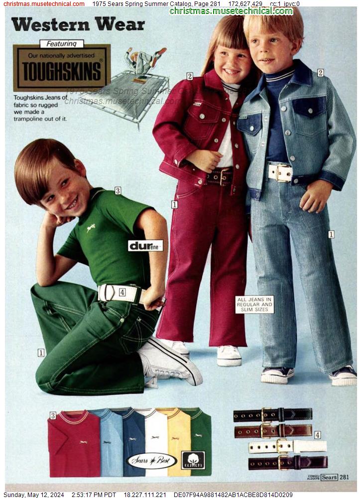 1975 Sears Spring Summer Catalog, Page 281