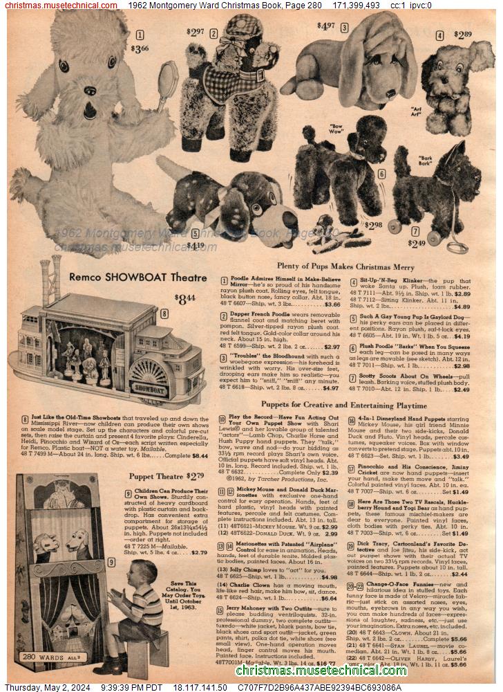 1962 Montgomery Ward Christmas Book, Page 280