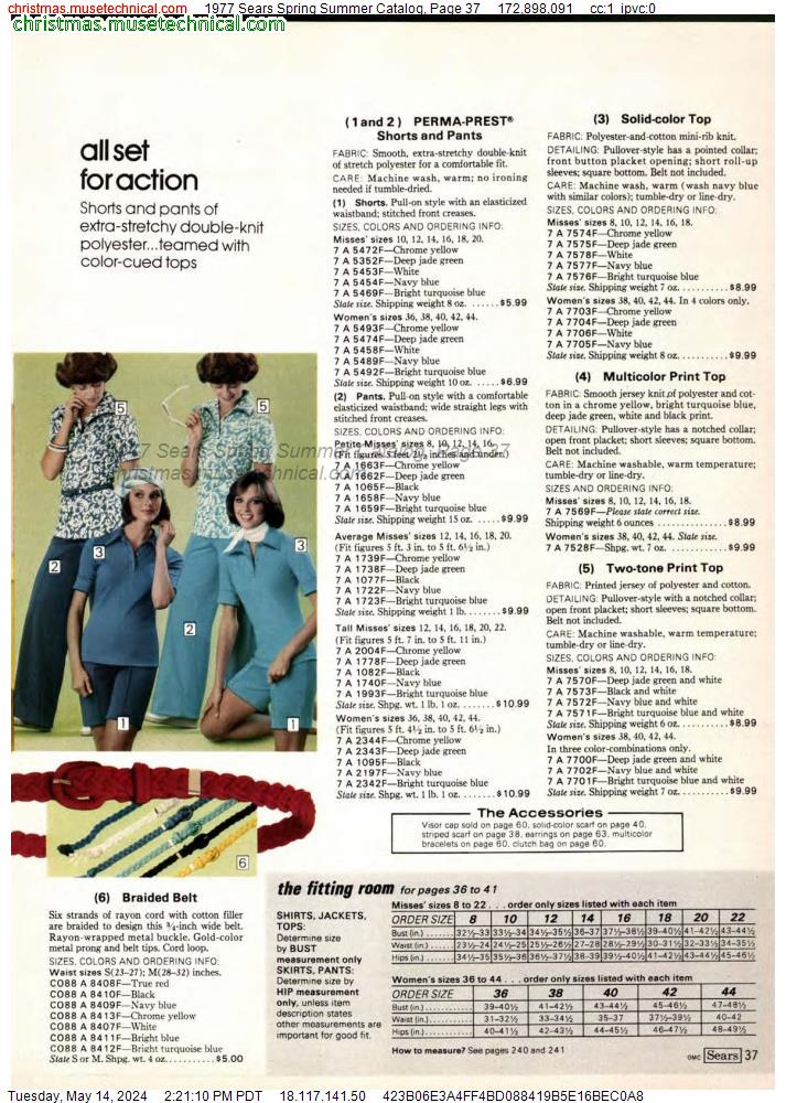 1977 Sears Spring Summer Catalog, Page 37