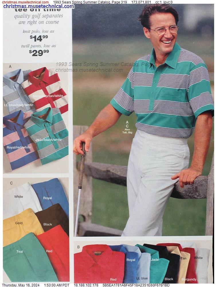 1993 Sears Spring Summer Catalog, Page 319
