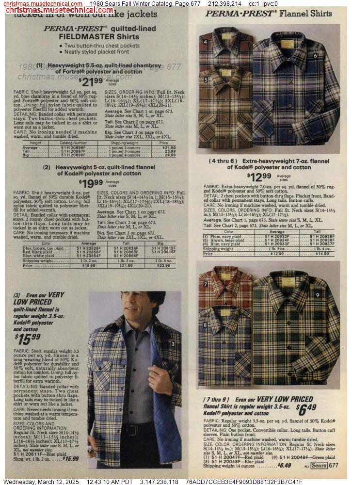 1980 Sears Fall Winter Catalog, Page 677