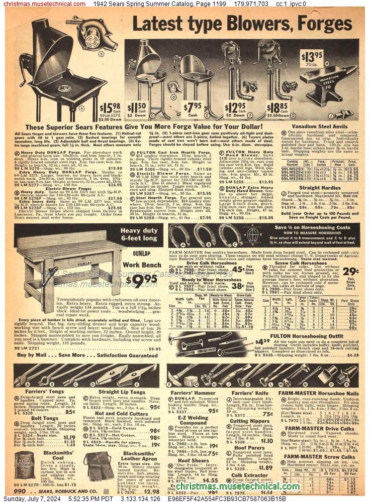 1942 Sears Spring Summer Catalog, Page 1199