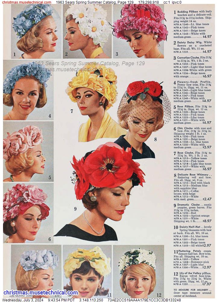 1963 Sears Spring Summer Catalog, Page 129