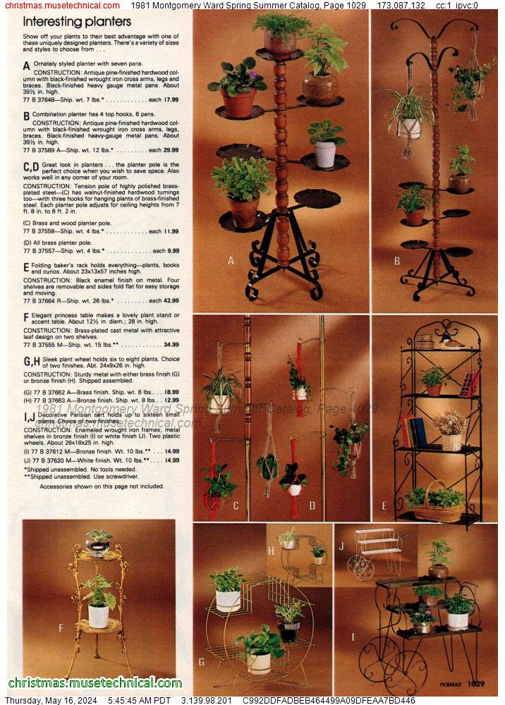 1981 Montgomery Ward Spring Summer Catalog, Page 1029