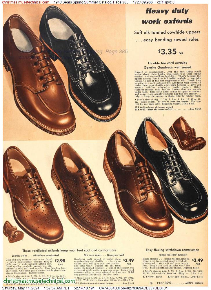 1943 Sears Spring Summer Catalog, Page 385