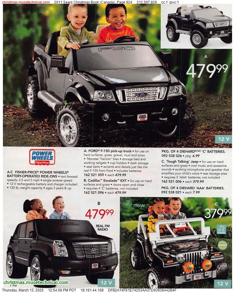 2011 Sears Christmas Book (Canada), Page 824