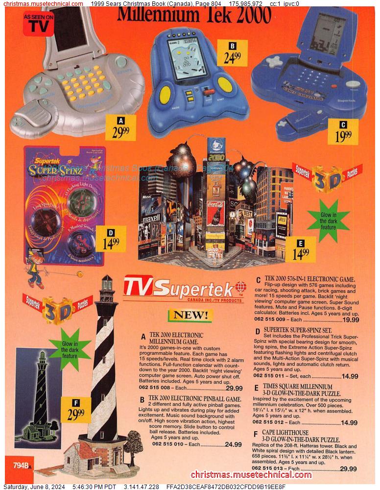 1999 Sears Christmas Book (Canada), Page 804
