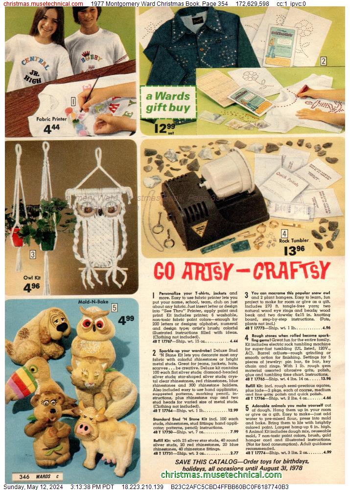 1977 Montgomery Ward Christmas Book, Page 354