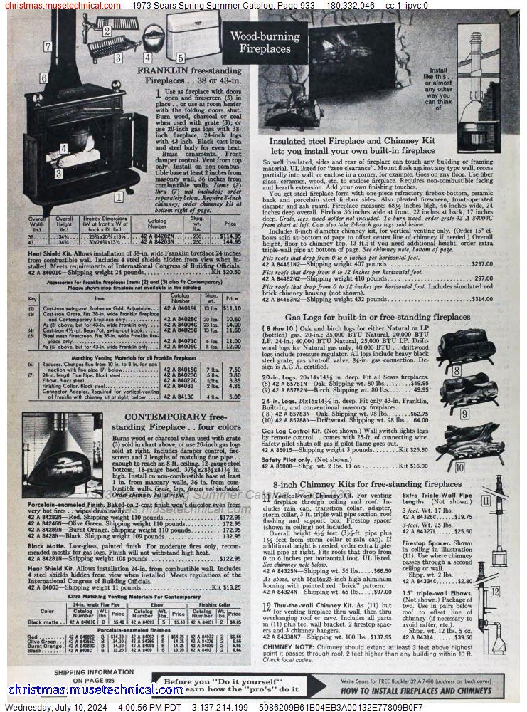 1973 Sears Spring Summer Catalog, Page 933