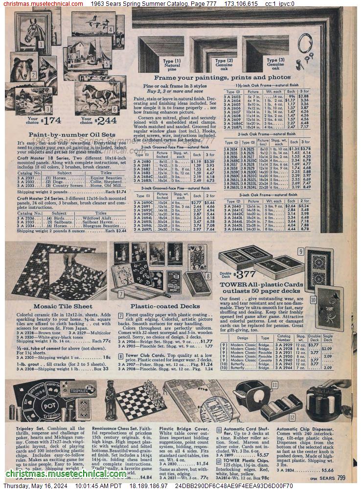 1963 Sears Spring Summer Catalog, Page 777