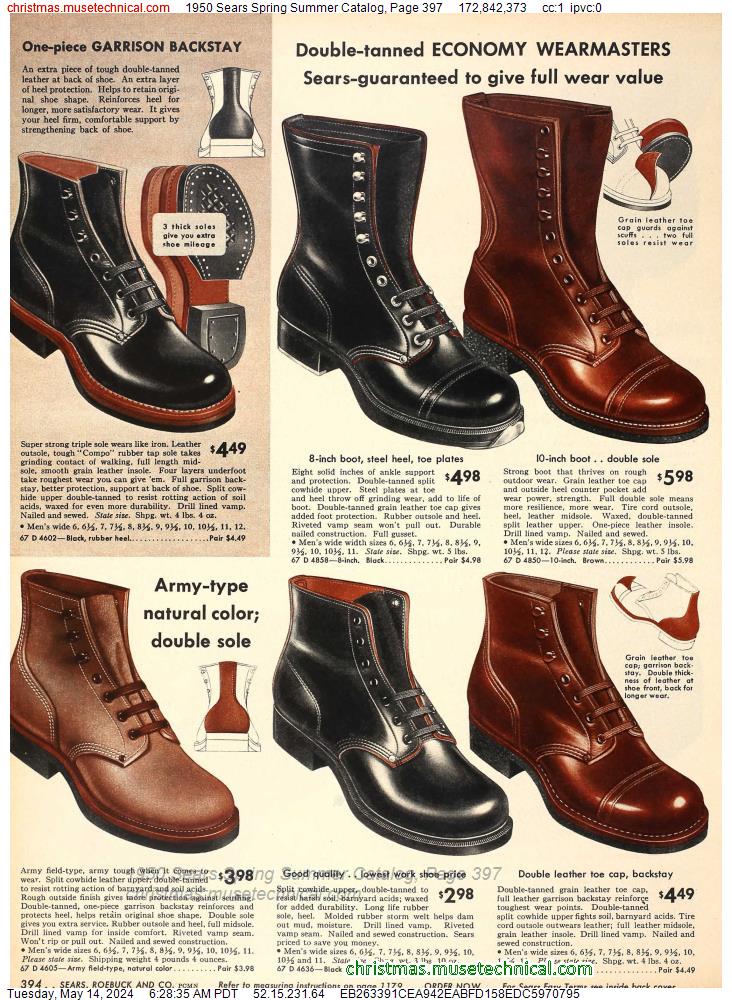 1950 Sears Spring Summer Catalog, Page 397