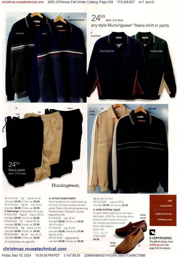 2003 JCPenney Fall Winter Catalog, Page 309